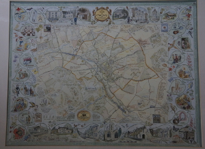 Footpaths on Charlbury Parish Map