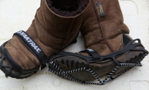 Yaxtrax ice grips for boots